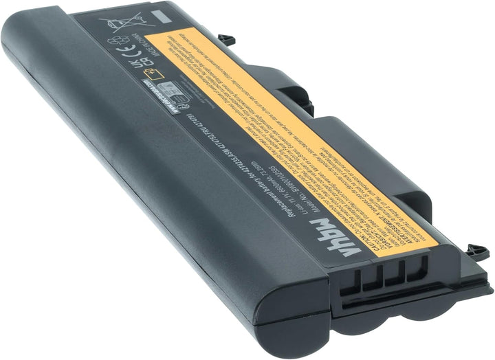 vhbw Akku kompatibel mit Lenovo ThinkPad W510, W510 4389, W520 Notebook (6600mAh, 10,8V, Li-Ion)