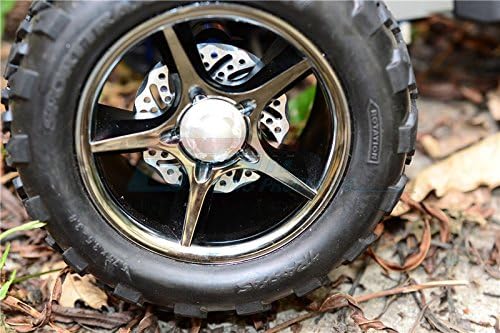 GPM for Traxxas E-Revo Brushless Edition Aluminum Wheel Hex Claw +2mm with Brake Disk - 4Pcs Set Gra