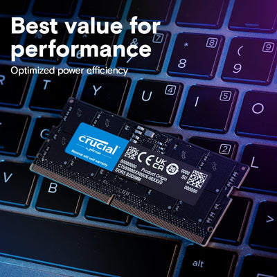 Crucial RAM 32GB DDR5 4800MHz CL40 Laptop-Speicher CT32G48C40S5 32GB 4800MHz, 32GB 4800MHz