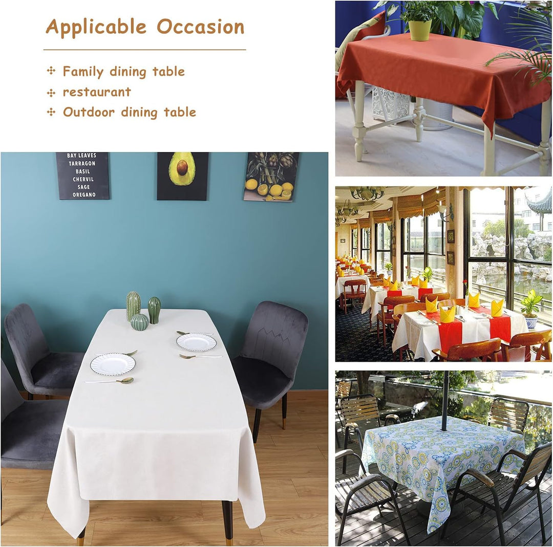 WAITER TREE Tischdecke Leinen Tischdecke Lotuseffekt Tischtuch Abwaschbar Tischdecke Eckig Tischwäsc