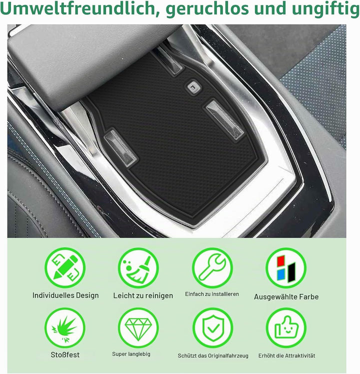 GAFAT Kompatibel mit Renault Austral E-Tech Hybrid (Automatikgetriebe) 2022 2023 Antirutschmatten, A