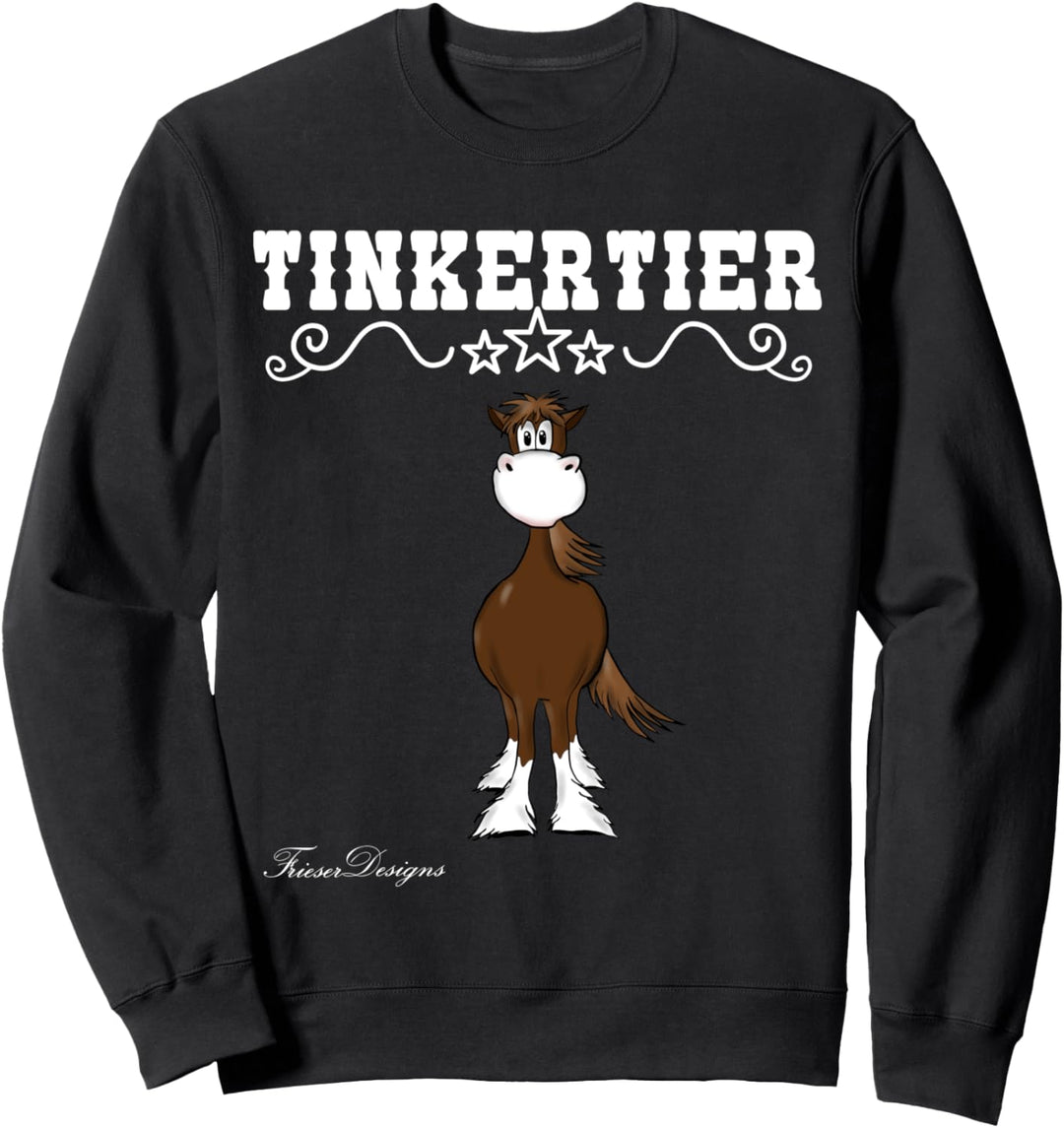 Tinkertier ein süsses comic Irish Tinker Pferde Sweatshirt