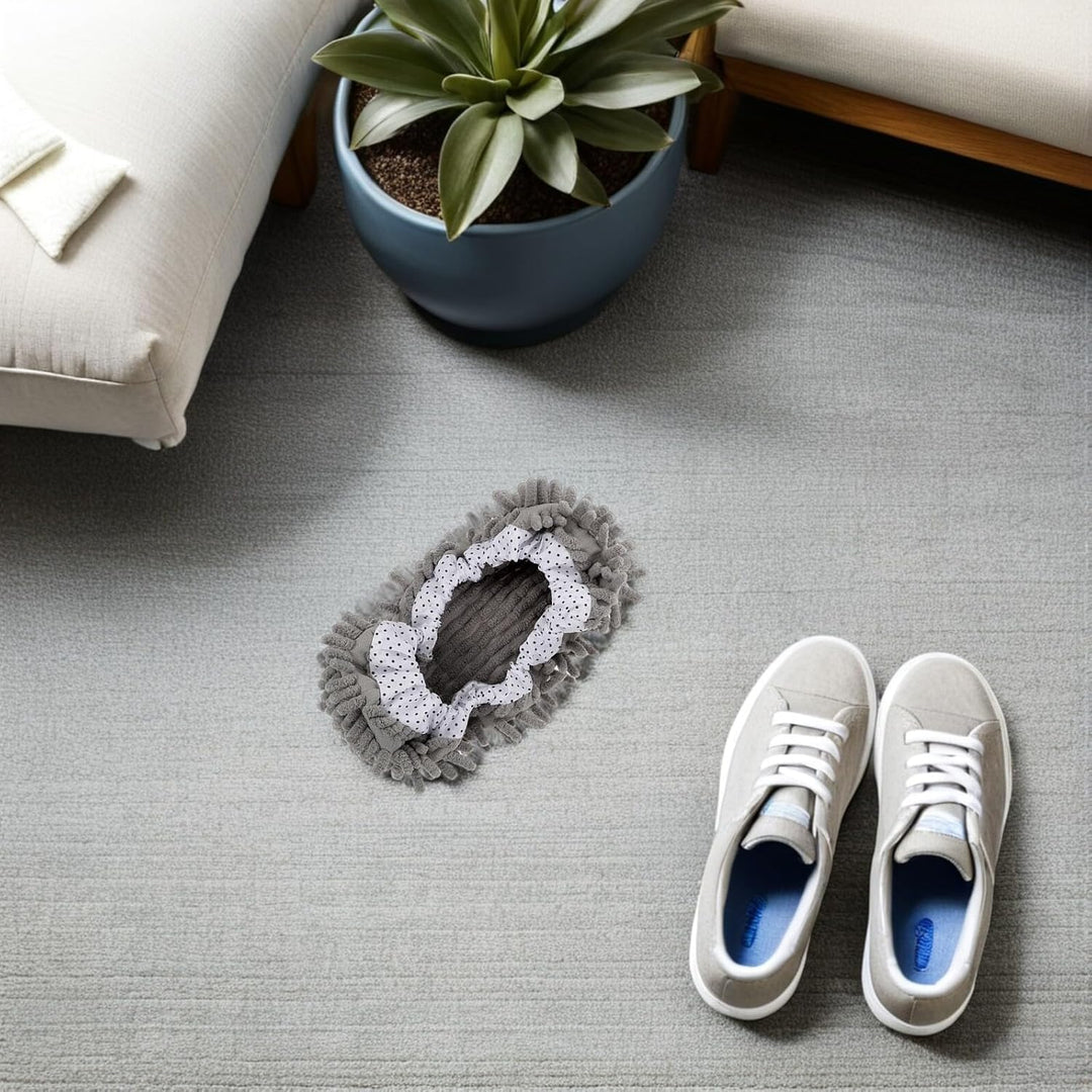 8 Stück pack Mikrofaser Wischmopp Hausschuhe Waschbare Staubmopp Socken mit Elastischem Bund Wiederv