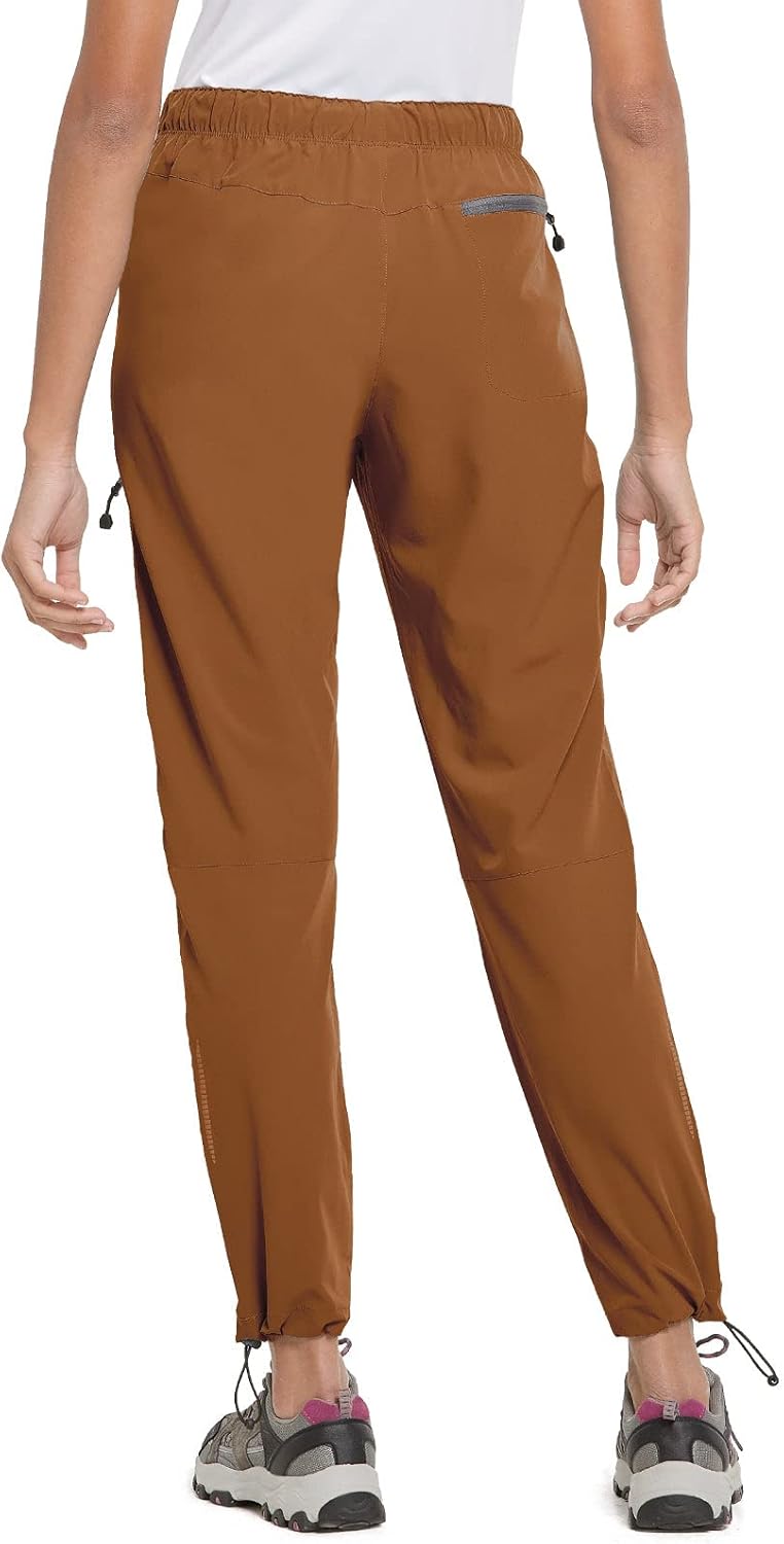 BALEAF Damen Outdoorhose Wanderhose Wasserdicht Schnelltrocknend Leicht Trekkinghose Capris UV Schut