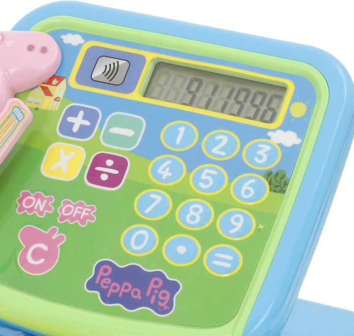 ColorBaby Peppa Pig Registrierkasse, Spielzeug, inklusive Zubehör, Banknoten, Münzen und Karten, Spi