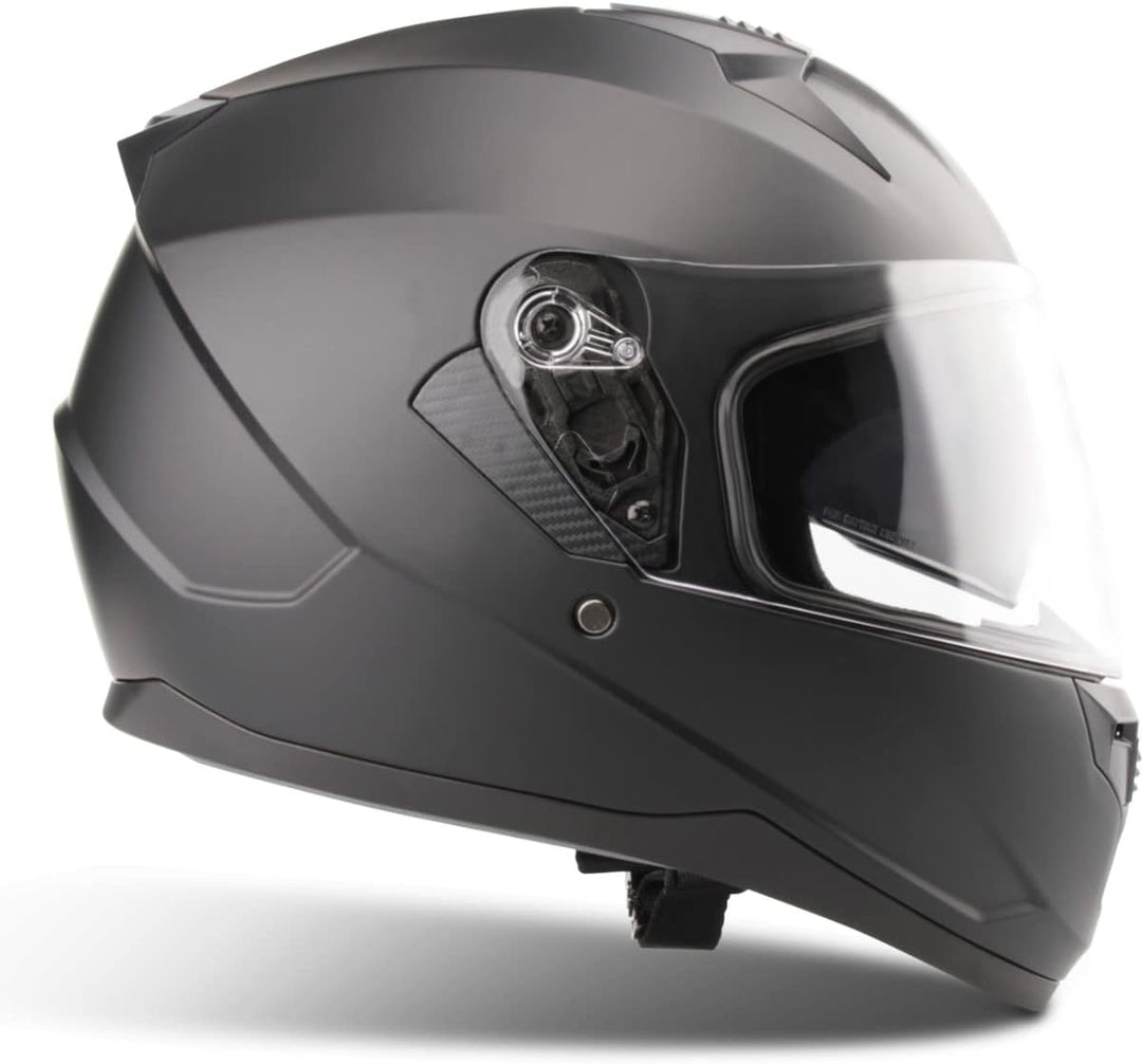 VINZ Kennet Integralhelm mit Sonnenblende | Motorrad Helm Vollvisierhelm Mopedhelm | Motorradhelm Fu