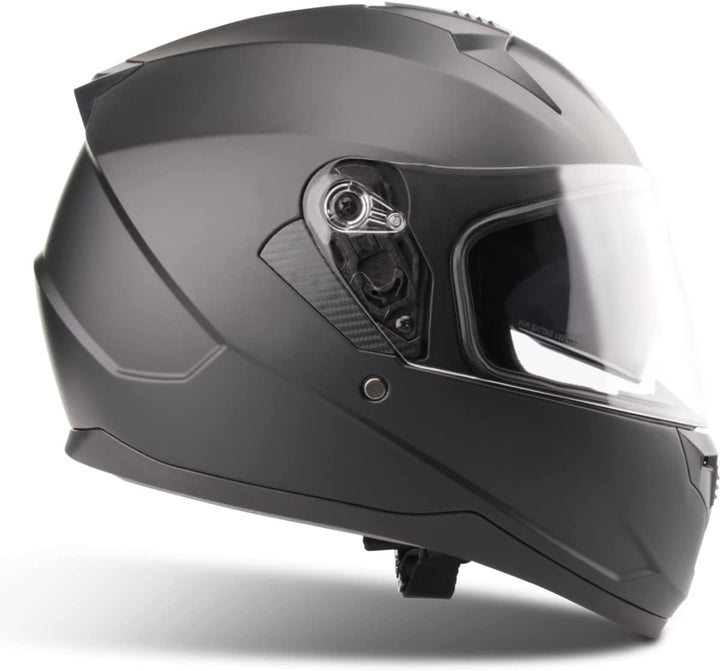 VINZ Kennet Integralhelm mit Sonnenblende | Motorrad Helm Vollvisierhelm Mopedhelm | Motorradhelm Fu