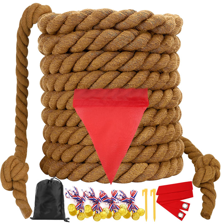 Outdoorspiele Tauziehen Seilspiel for Kinder Erwachsene, Gartenspiele Kindergeburtstag Partyspiele,T