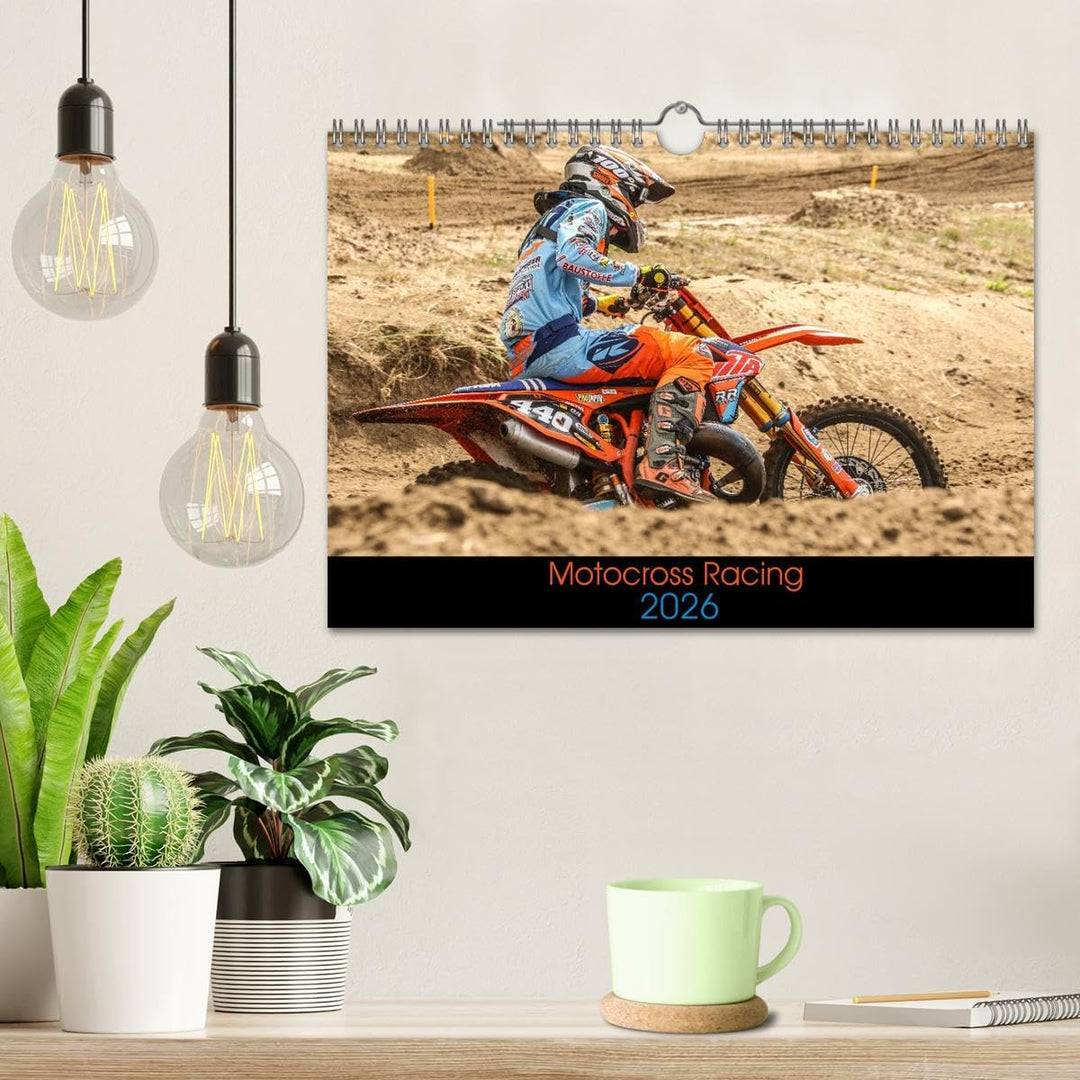 Motocross Racing 2026 (Wandkalender 2026 DIN A4 quer), CALVENDO Monatskalender: Actionreiche Fotos a
