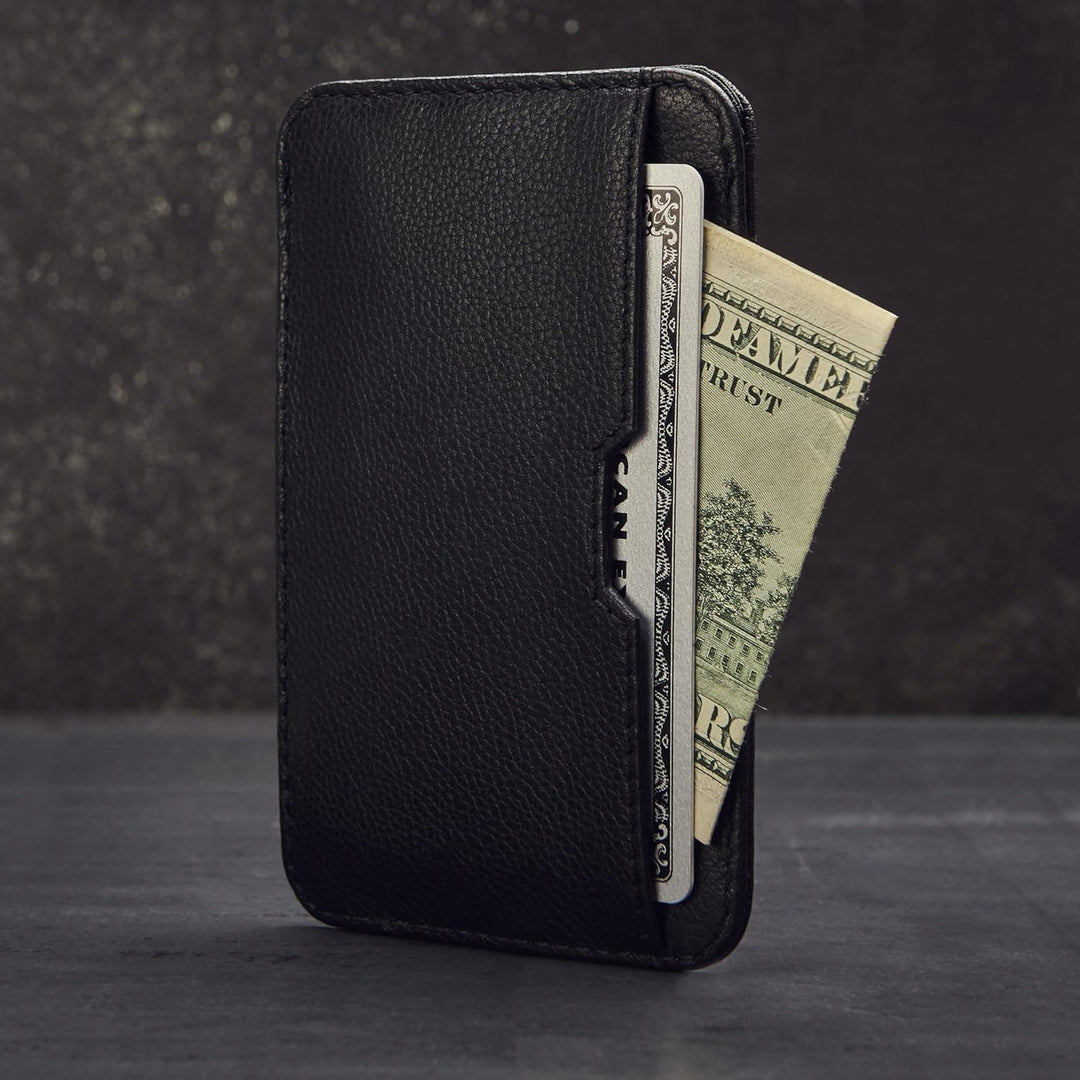 Vaultskin Chelsea Ultra-Slim Leder-Geldbörse für die Vordertasche - RFID-Blockierung für Männer mit