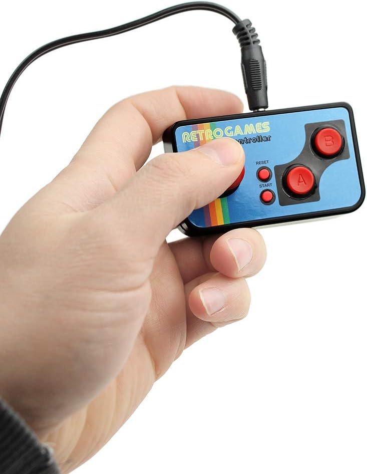 Monsterzeug Mini Spielekonsole, Retro Spiele, kultige Arcade Videospiele für TV, 200 Minispiele, 8 B
