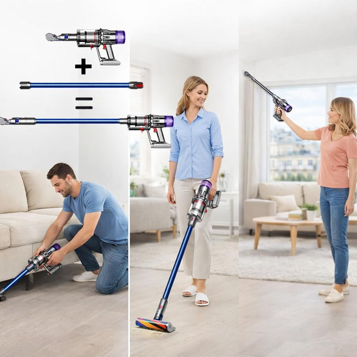 Verlängerungsrohr für Dyson V12 Detect Slim / V10 Digital Slim Stabstaubsauger, 74cm/29in Aluminium