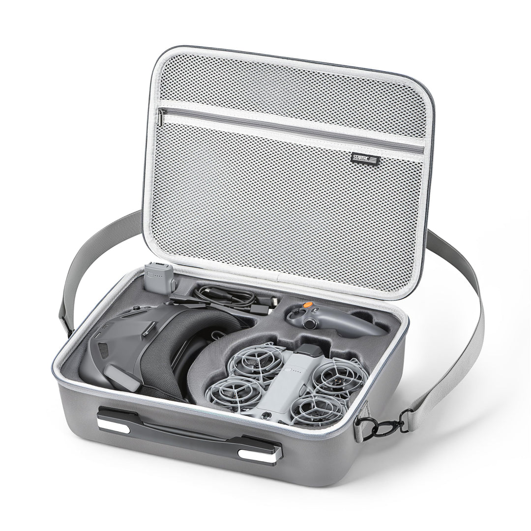 STARTRC Tasche für Neo 2 und Goggles N3 Zubehör, Tragbar PU Tragetasche für DJI Neo 2 Motion Fly Mor