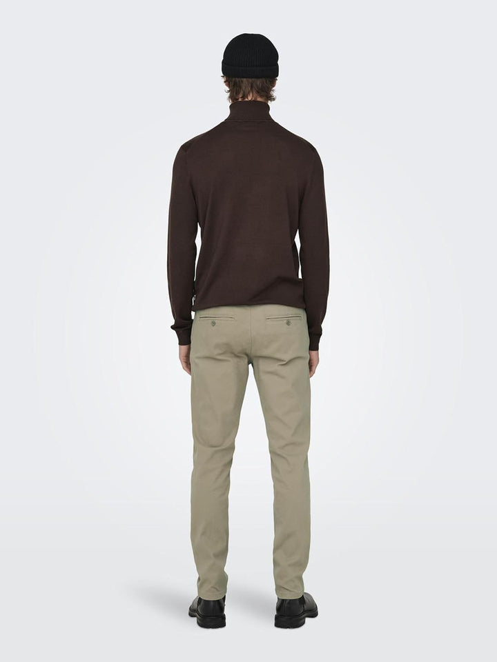 ONLY &amp; SONS Herren Chino-Hose 34W / 32L Chinchilla, 34W / 32L Chinchilla