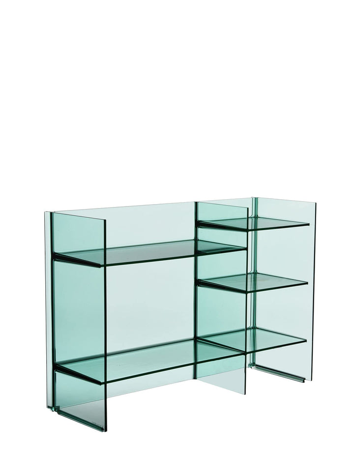 Kartell Sound-Rack Regal, Plastik, Green, 26 x 75 x 53 cm Verde Acquamarina, Verde Acquamarina