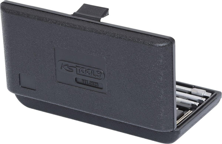 KS Tools 911.0625 1/4 Zoll Steckschlüssel-Satz | inklusive Umschaltknarre, 45-Zahn | matt satiniert