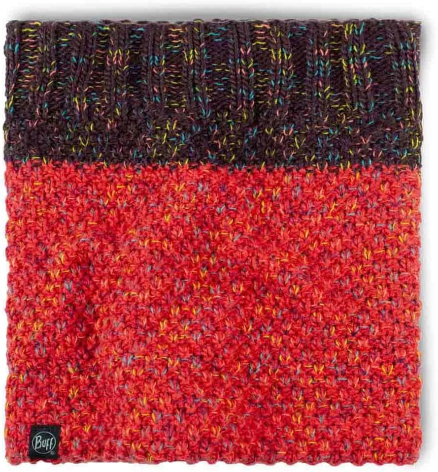 Buff Knitted & Fleece Neckwarmer, koralle(jannacoral), Gr.