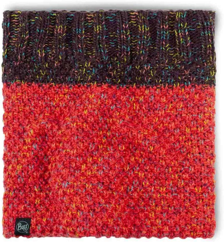 Buff Knitted & Fleece Neckwarmer, koralle(jannacoral), Gr.
