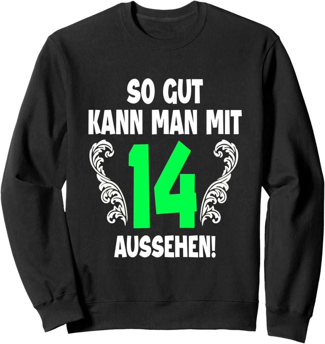 14. Geburtstag Junge Mädchen 2008 Kind Party Feier 14 Jahre Sweatshirt