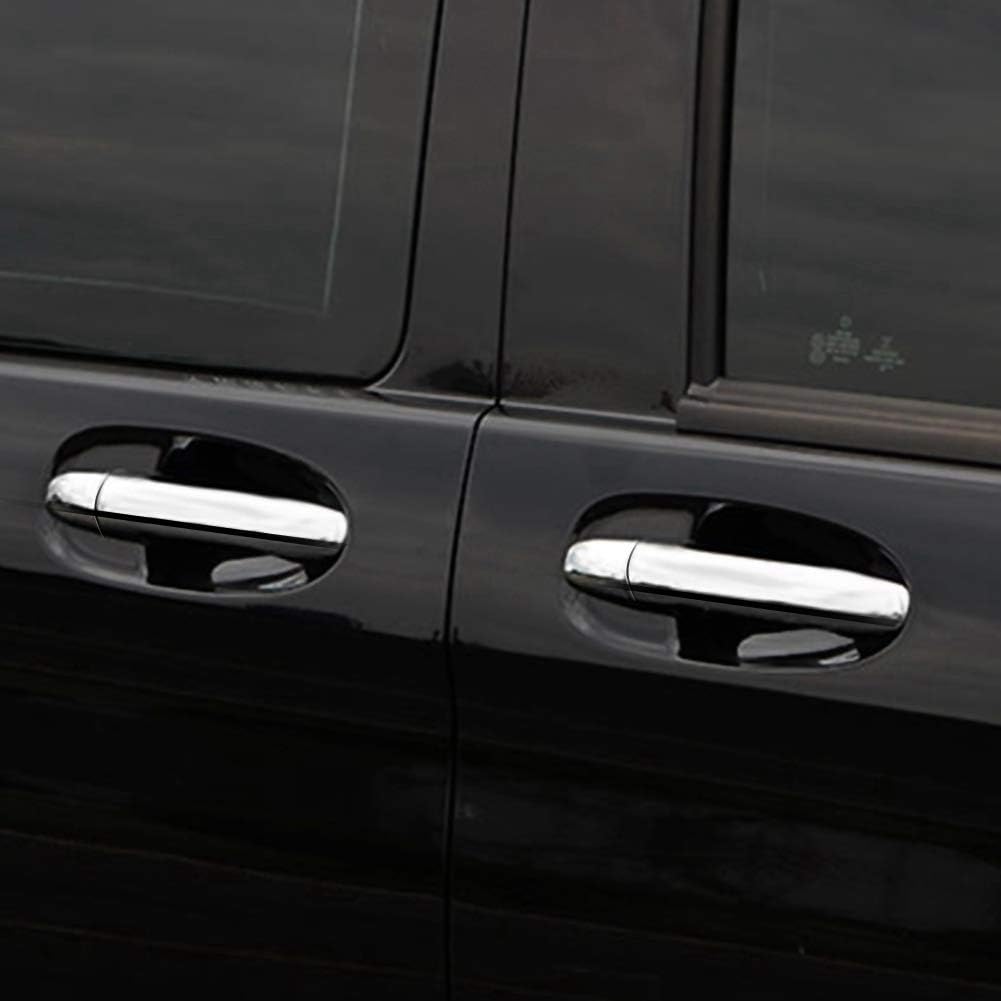 Keenso Auto Aussentürgriff Abdeckung, 8 Stk Auto Türgriff ABS Galvanisieren Abdeckung Zierleisten Tü