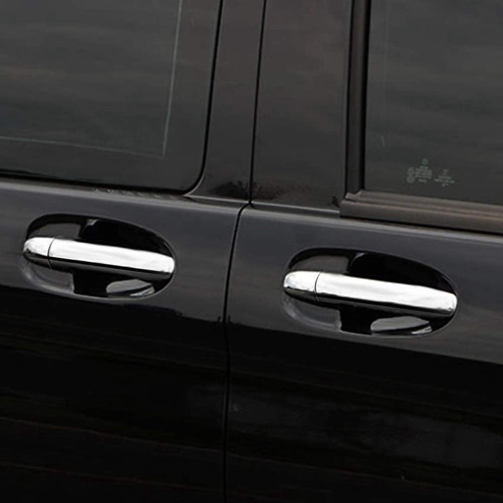 Keenso Auto Aussentürgriff Abdeckung, 8 Stk Auto Türgriff ABS Galvanisieren Abdeckung Zierleisten Tü