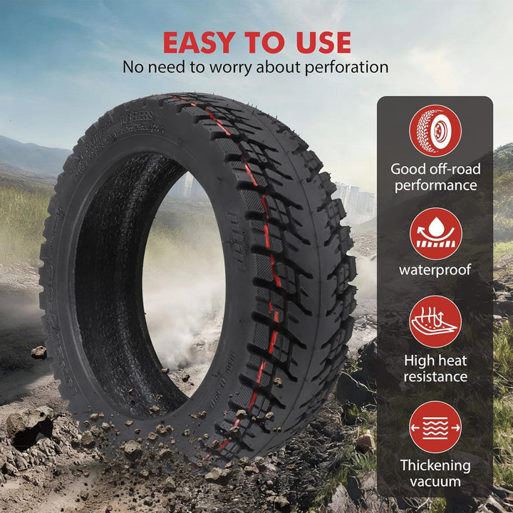 HPGAACD 10x2.75-6.5 Off-Road Vakuumreifen，10 Zoll Elektroroller Umrüstung Reifen für Speedway 5/Dual
