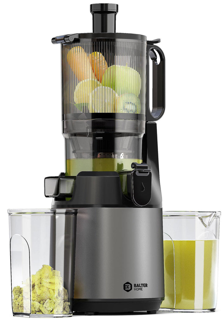 Balter Entsafter Slow Juicer, Grosse 135MM Öffnung, 300 Watt, Entsafter für Gemüse und Obst, Früchte
