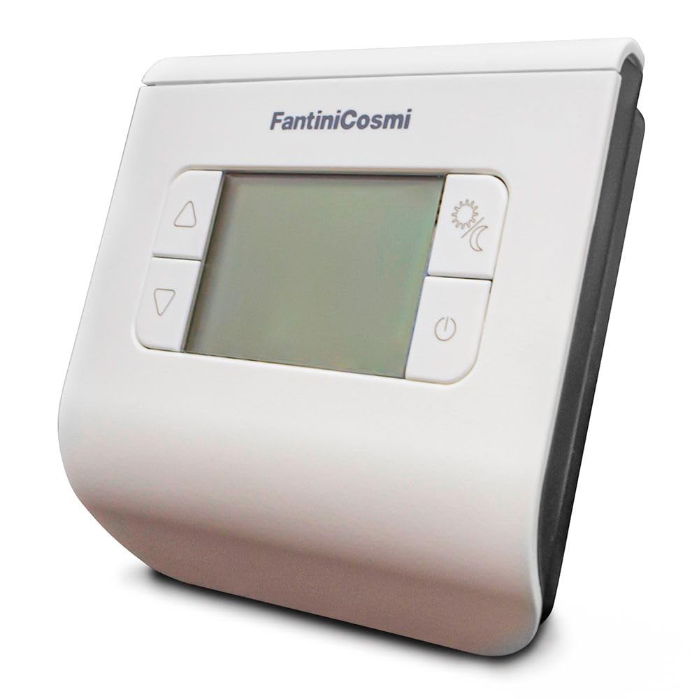 CH110 TERMOSTATO AMBIENTE DIGITALE A BATTERIE BIANCO DISPLAY FANTINI COSMI, Bianco