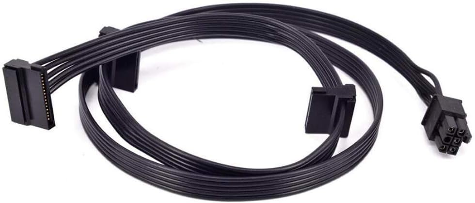 GinTai Austausch des Netzteilkabels für PCI-E 6Pin 1 bis 3 SATA 15Pin Corsair CX850M CX750M CX600M