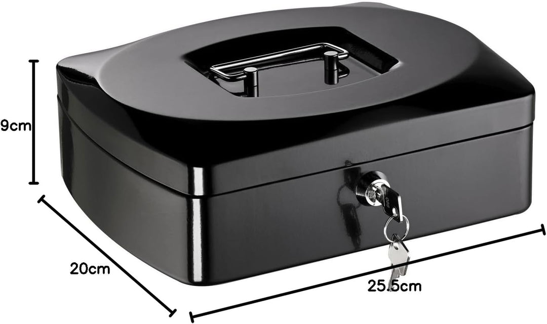 ALCO-Albert 8420-11 Geldkassette, 255 x 200 x 90 mm, schwarz 255 x 200 x 90 mm Schwarz, 255 x 200 x