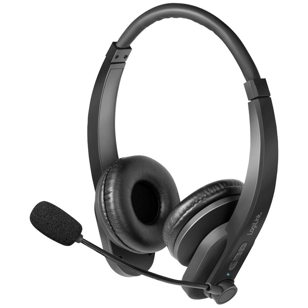 LogiLink BT Stereo Headset, Mikrofon Schwarz Standard