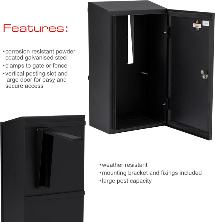 G2 Trading Company 080 Sicherer Tor und Geländer Box – Schwarz