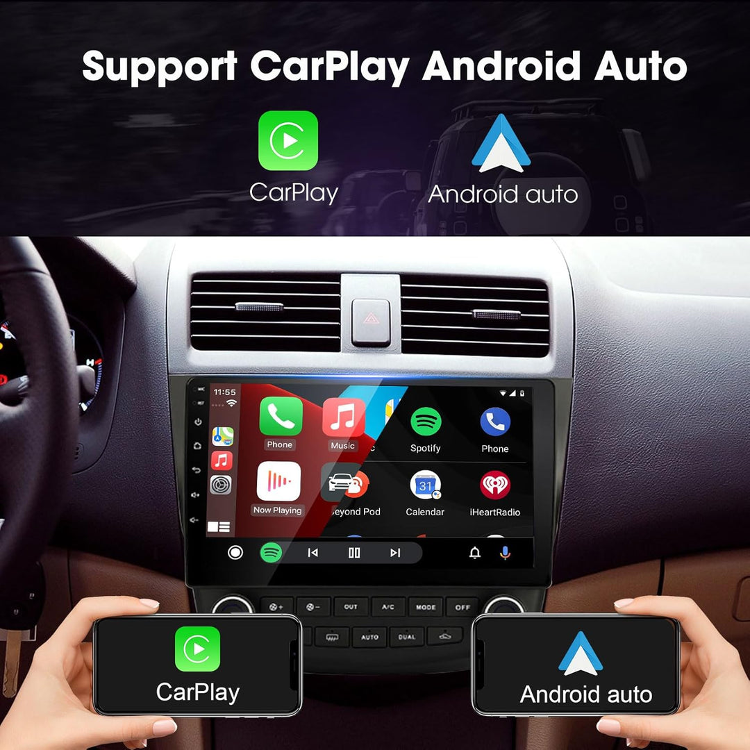 EZoneTronics 2 DIN Android 10.1 passend für Honda Accord 7. 2003-2007 Autoradio Stereo 10,1 Zoll Kap