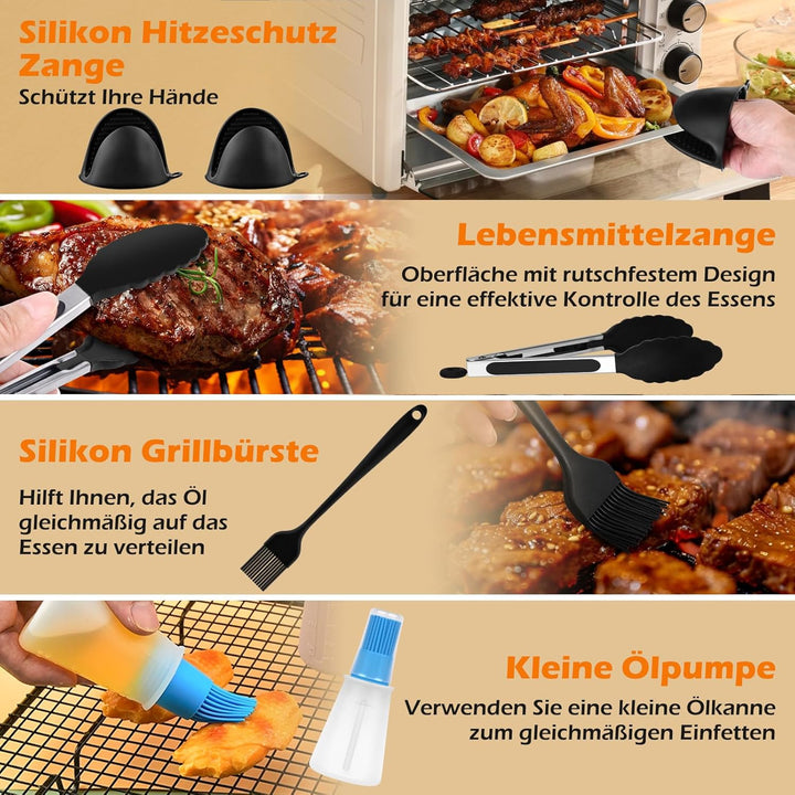 Heissluftfritteuse Zubehör für Philips Dual Basket Airfryer 5000/3000 Serie 6L/3L, Airfryer Silikonf