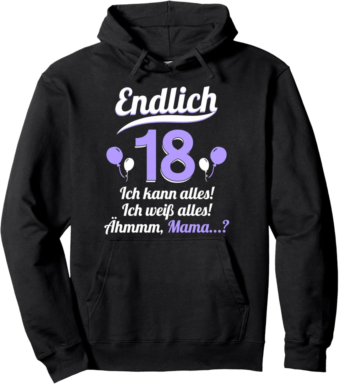 18. Geburtstag Junge Mädchen 18 Jahre 2006 Lustig Geschenk Pullover Hoodie