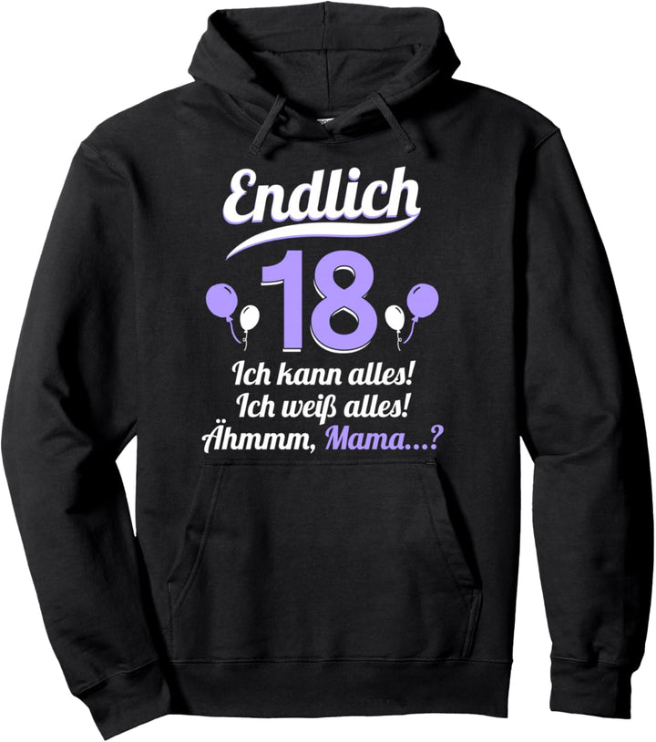 18. Geburtstag Junge Mädchen 18 Jahre 2006 Lustig Geschenk Pullover Hoodie