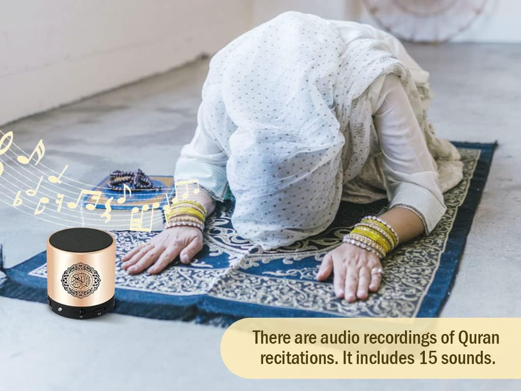 Hitopin Koran-Lautsprecher MP3-Player, Digitaler Koran-Lautsprecher, Koran-Übersetzer, Tragbarer Kor