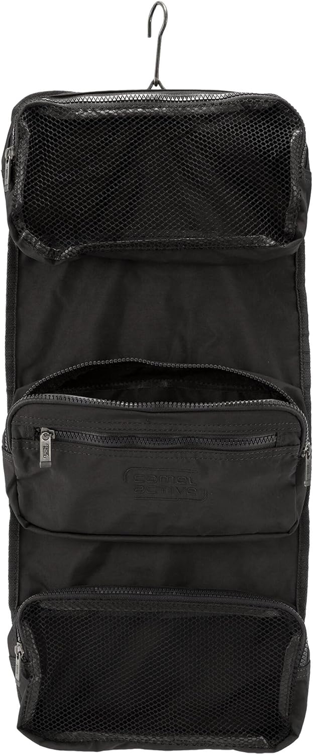 camel active bags Journey Herren Kulturtasche Kulturbeutel Schwarz 24,5 x 5 x 17,5 Schwarz, 24,5 x 5