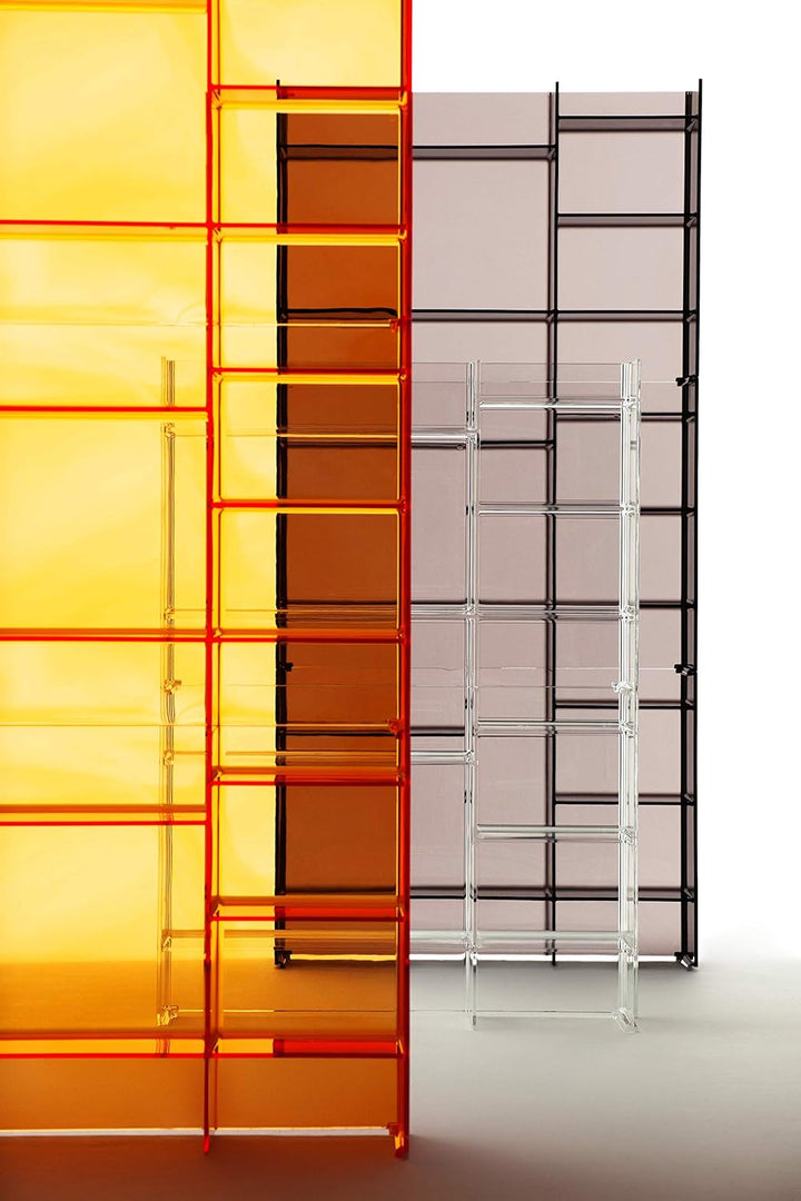 Kartell Sound-Rack, Bambus, orange Dark, 26 x 53 x 75 cm Arancio Tangerine, Arancio Tangerine