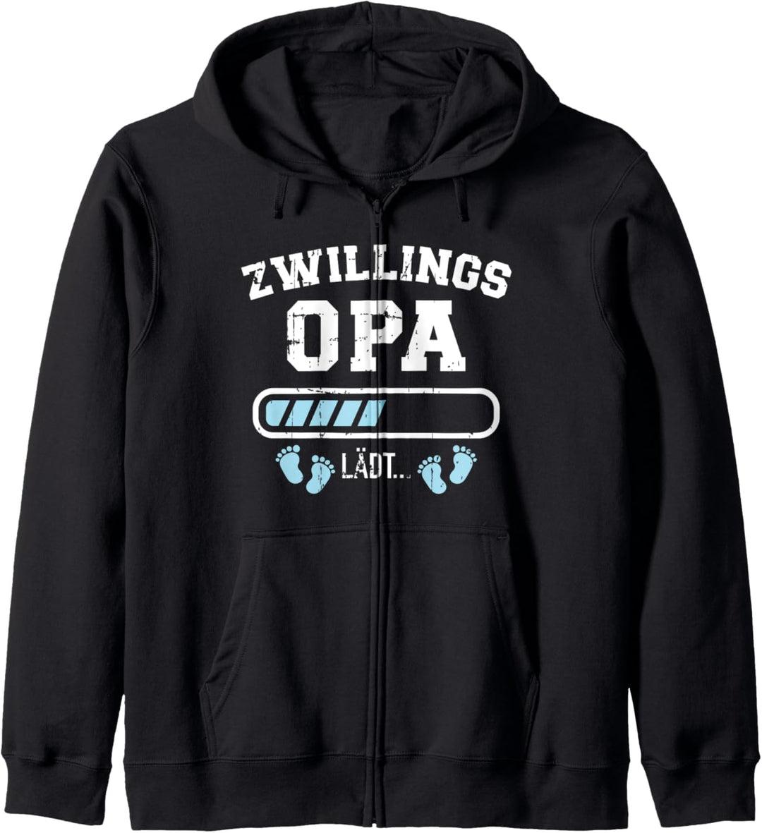 Zwillingsopa lädt für Opa von Zwillingen Kapuzenjacke