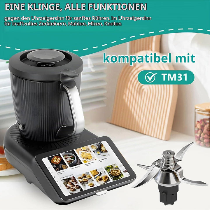 SUS420 Stahl Messer für Thеrmomix TM7,TM6,TM5,TM31,TMF Thermomix Zubehör | super hart edelstahl sus4