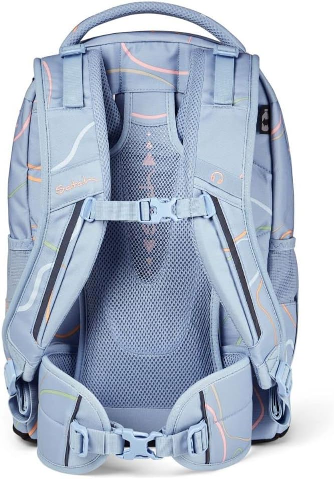 Satch Pack ab 5. Klasse ergonomisch 30L Stauraum standfest Organisationstalent M Vivid Blue, M Vivid