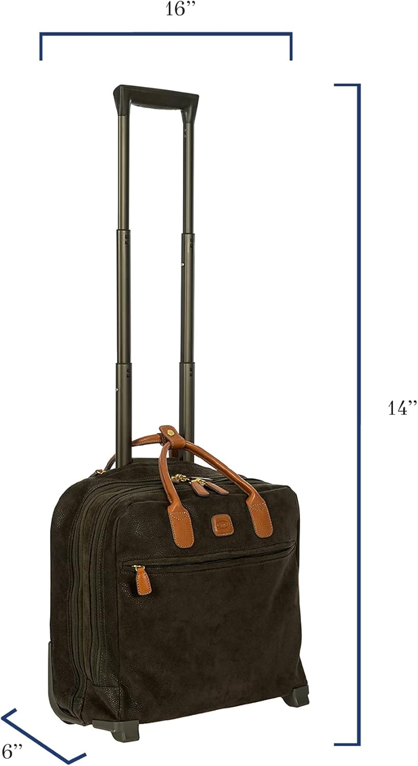 Bric's Life Tropea Ultralight International Handgepäcktasche für Laptop/Tablet/Pilot Olive, Olive