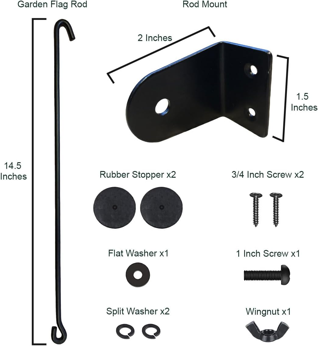 WinCraft Giants Gartenflagge und Briefkastenhalterung