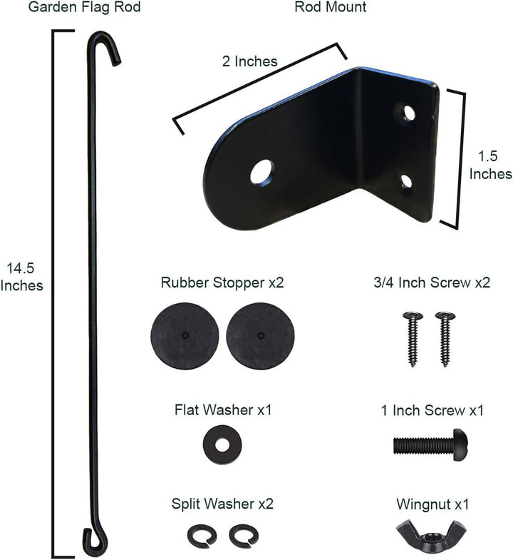 WinCraft Giants Gartenflagge und Briefkastenhalterung