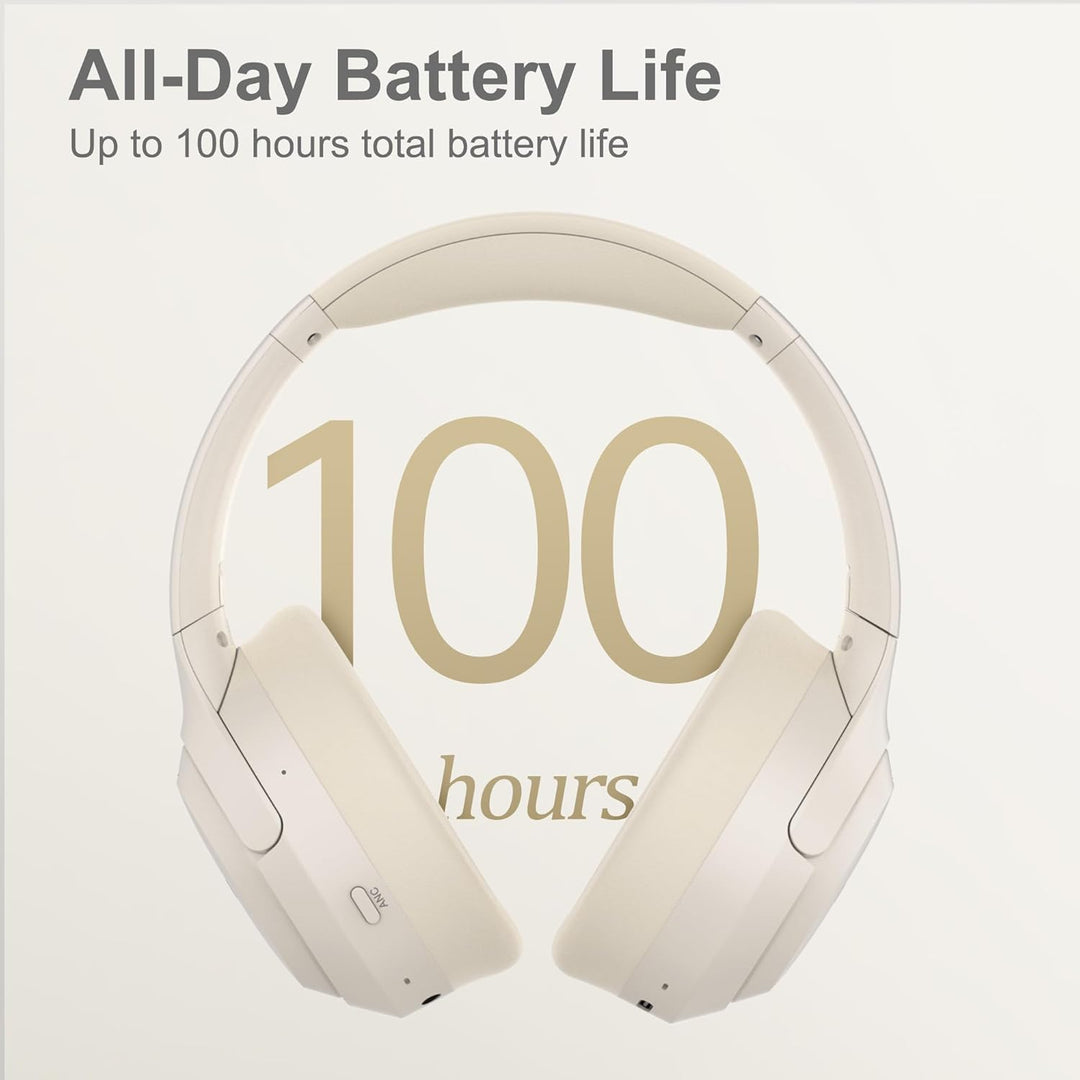 LORELEI QC60 Hybrid Active Noise Cancenlling Headphones,Wireless over ear Bluetooth Headsets with mi