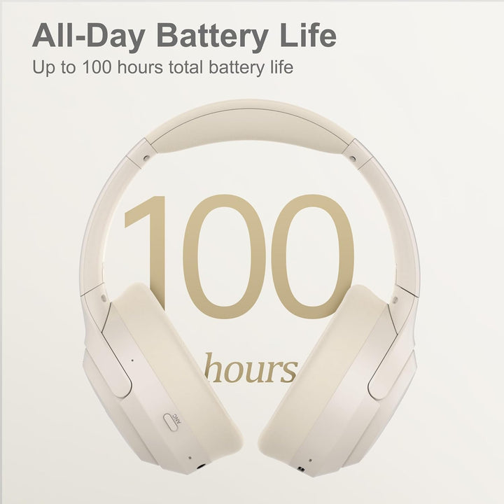 LORELEI QC60 Hybrid Active Noise Cancenlling Headphones,Wireless over ear Bluetooth Headsets with mi