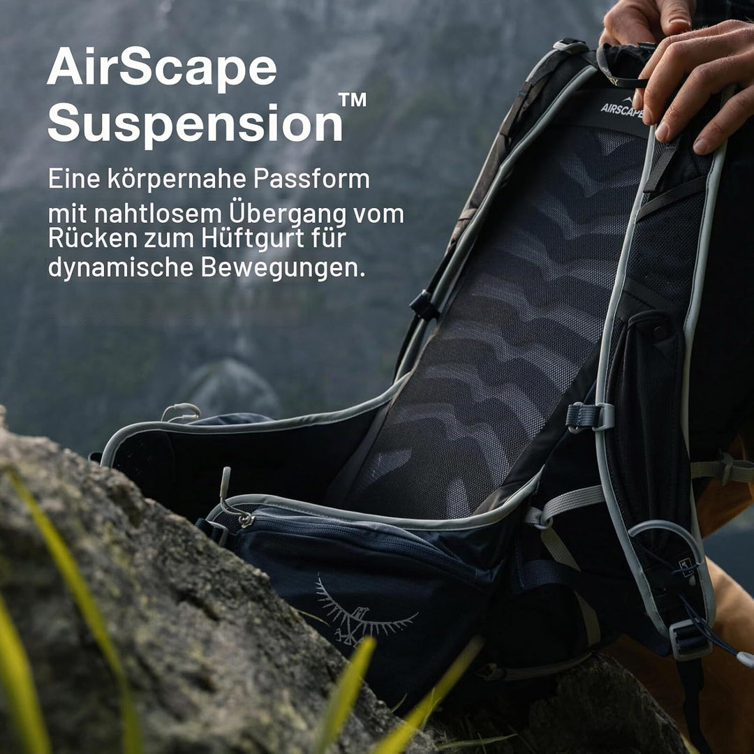 Osprey Talon 22 Wanderrucksack für Männer S-M Eclipse Grey Single, S-M Eclipse Grey Single