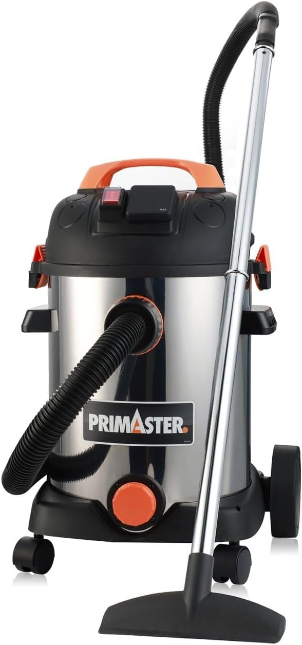 Primaster Nass-Trockensauger Pro 25 SI 1800 W 25 L Edelstahlbehälter Nass-Trockensauge