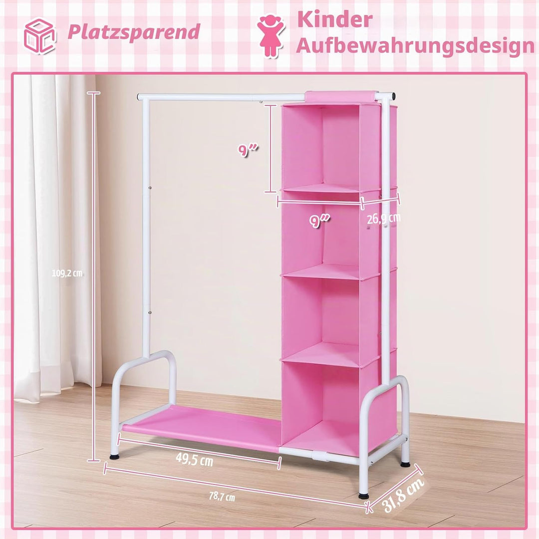Univivi Kleiderständer Kinder, Kleiner Baby Kleiderstange Strapazierfähige Kleiderständer Stabil mit